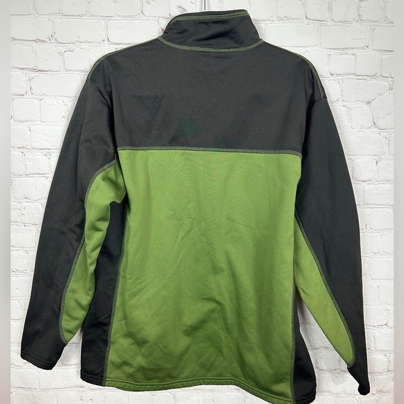 Drake Waterfowl green Quarter Zip Fleece lined pullover sz M - Picture 5 of 5